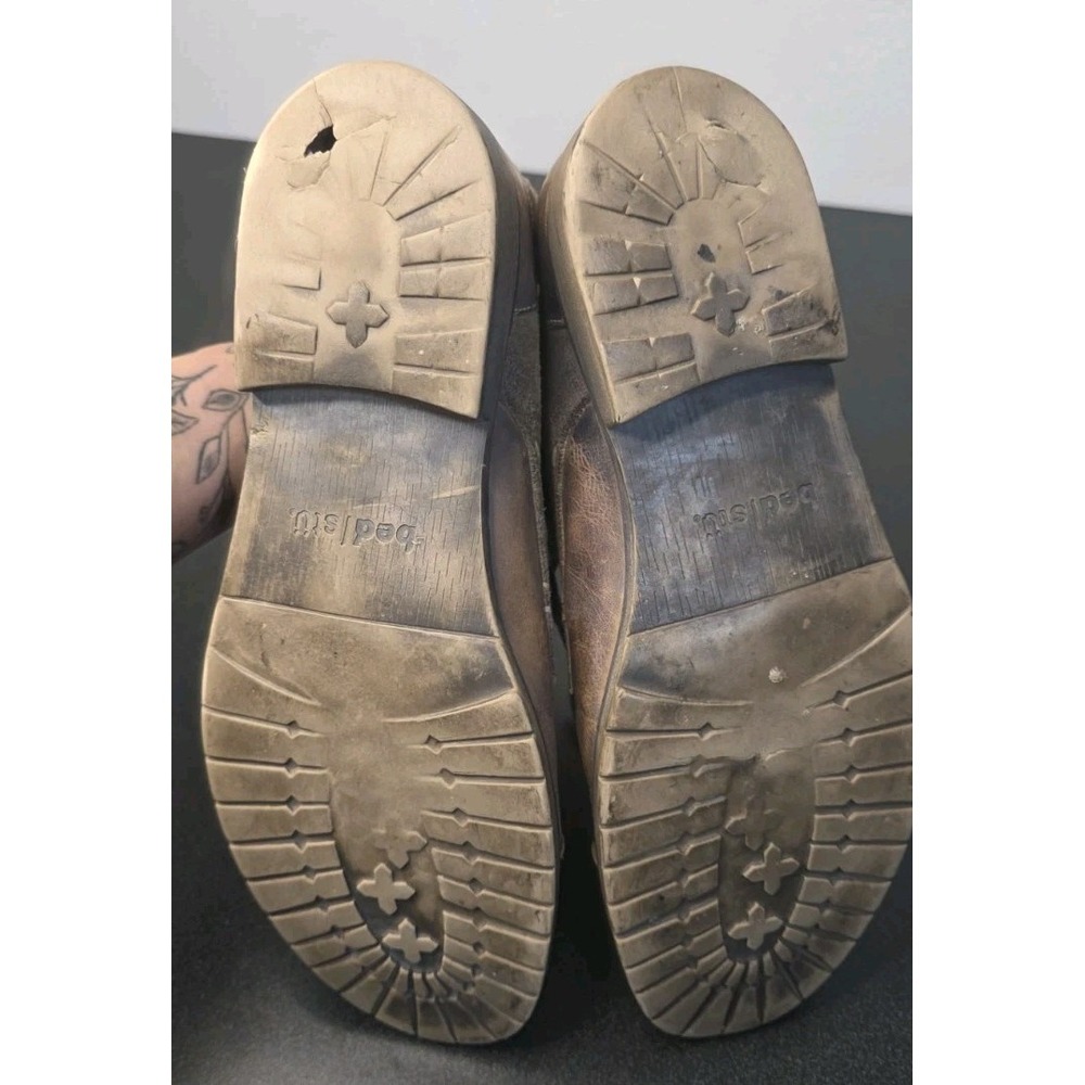 Bed Stu Men 10 Dreck Brown Leather Lace Up Casual Outdoor Boot Career *read - Picture 7 of 7